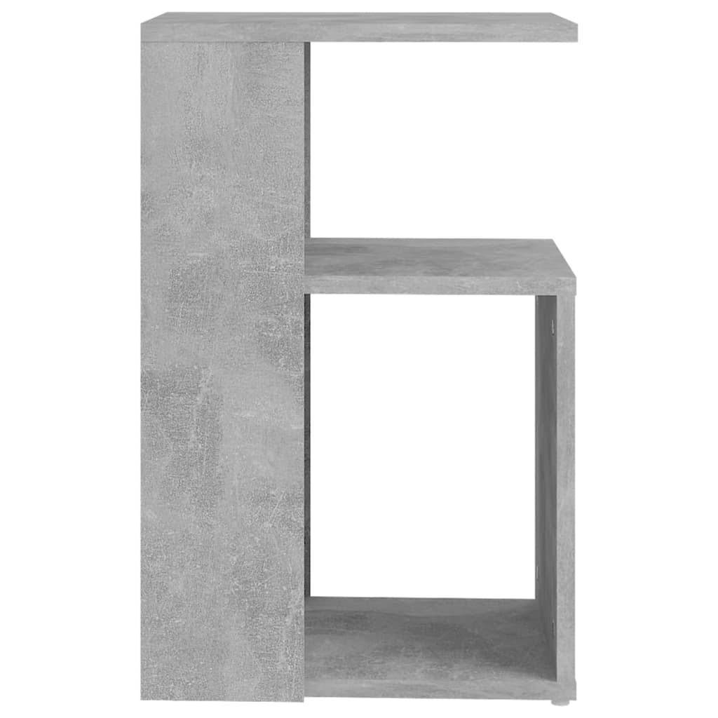 betonszürke szerelt fa kisasztal 36 x 30 x 56 cm