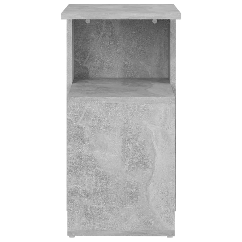 betonszürke szerelt fa kisasztal 36 x 30 x 56 cm