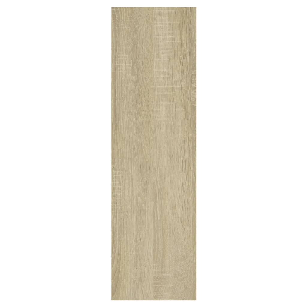 sonoma tölgy szerelt fa fali polc 75 x 16 x 55 cm