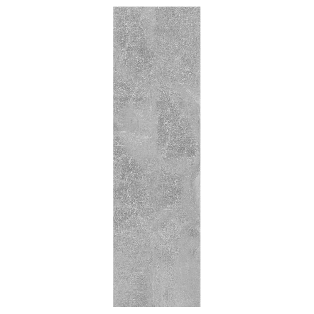 betonszürke szerelt fa fali polc 75 x 16 x 55 cm