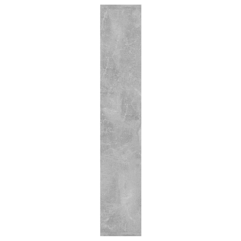 betonszürke szerelt fa fali polc 36 x 16 x 90 cm