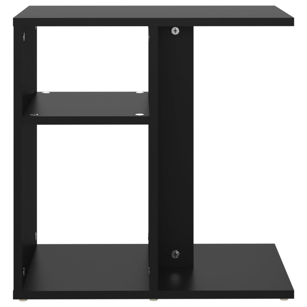 fekete szerelt fa kisasztal 50 x 30 x 50 cm