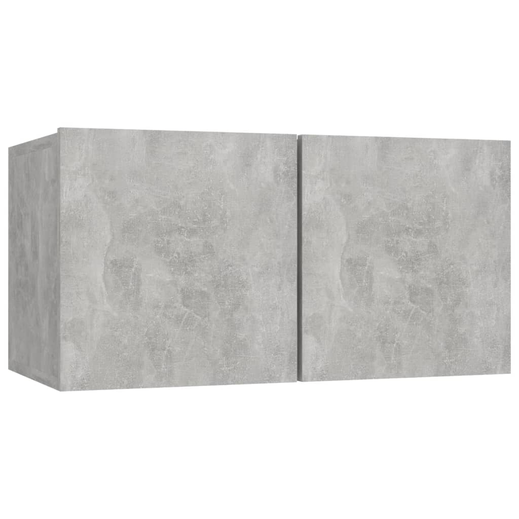 betonszürke függő TV-szekrény 60 x 30 x 30 cm