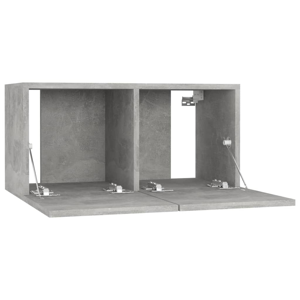 betonszürke függő TV-szekrény 60 x 30 x 30 cm