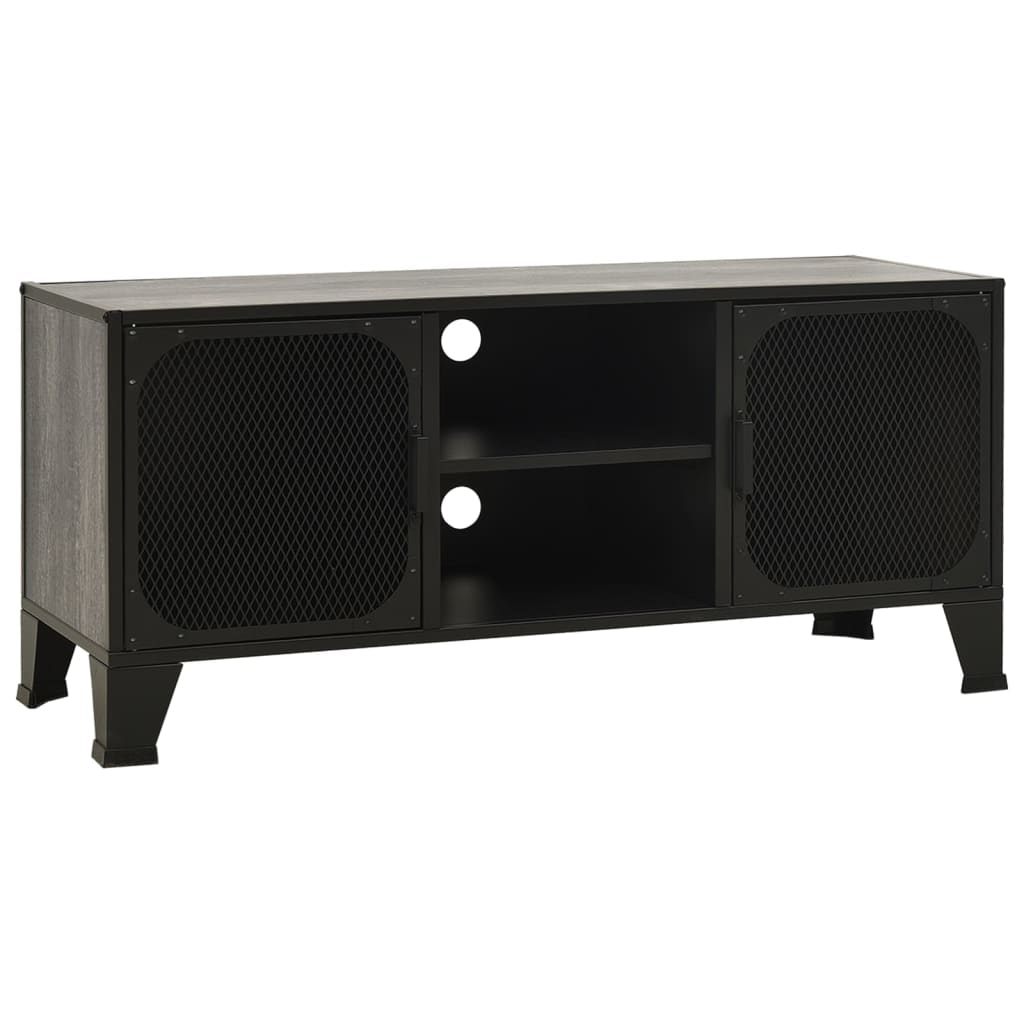 szürke fém és MDF TV-szekrény 105 x 36 x 47 cm