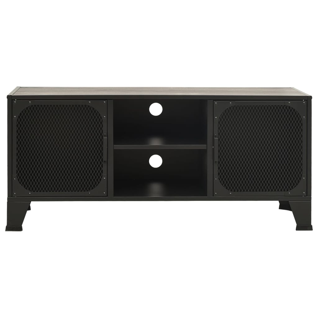 szürke fém és MDF TV-szekrény 105 x 36 x 47 cm