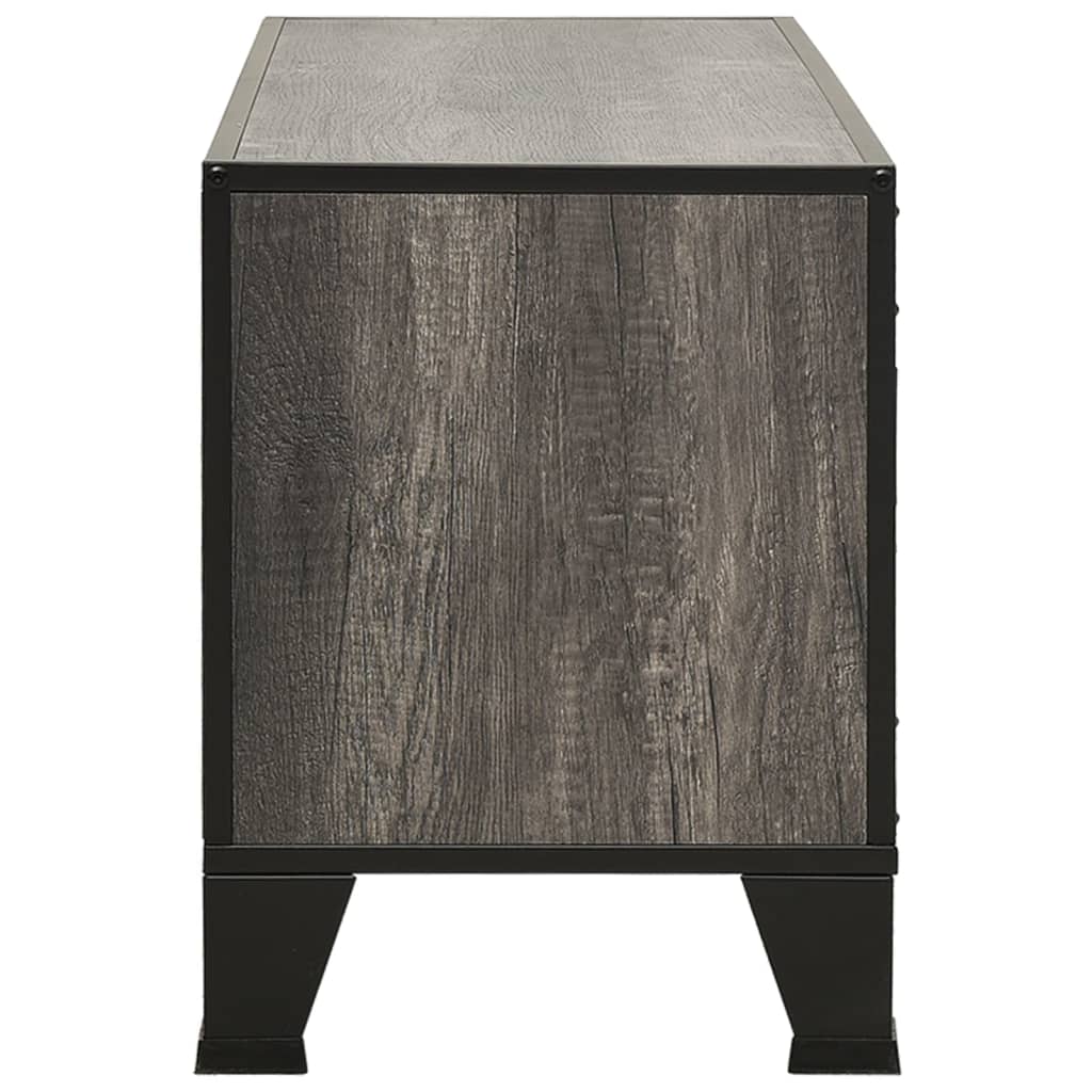 szürke fém és MDF TV-szekrény 105 x 36 x 47 cm
