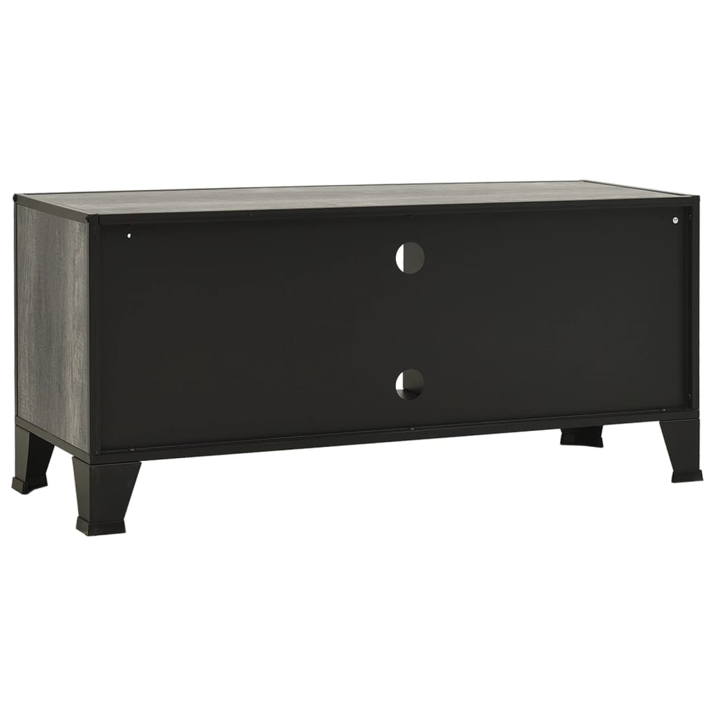 szürke fém és MDF TV-szekrény 105 x 36 x 47 cm