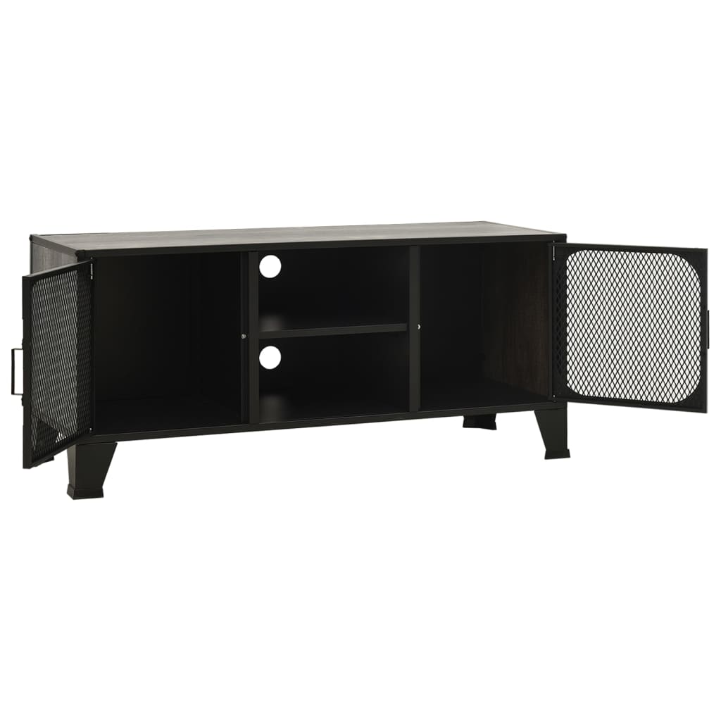 szürke fém és MDF TV-szekrény 105 x 36 x 47 cm