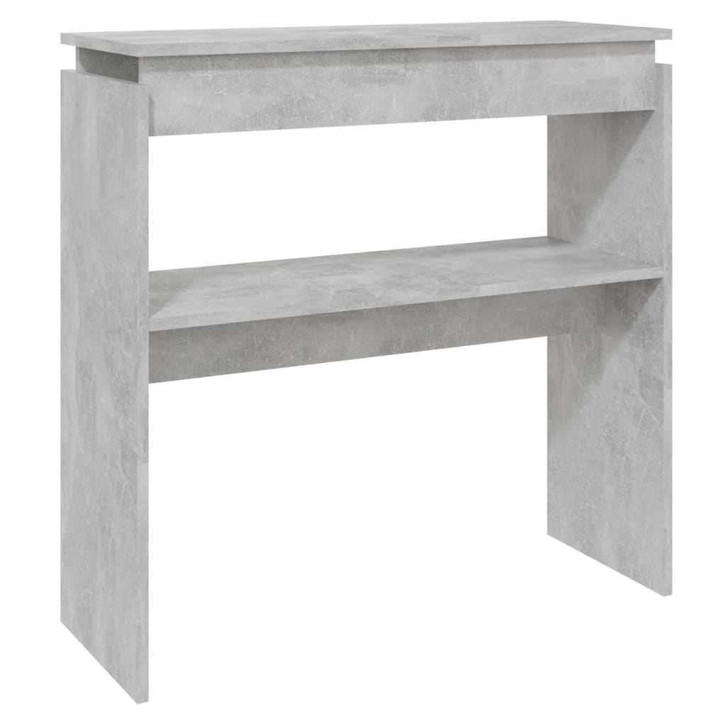 betonszürke szerelt fa tálalóasztal 80 x 30 x 80 cm