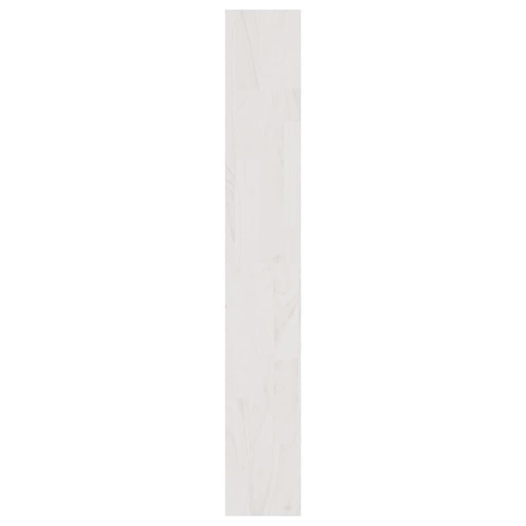 fehér tömör fenyőfa könyvszekrény/térelválasztó 100x30x200 cm