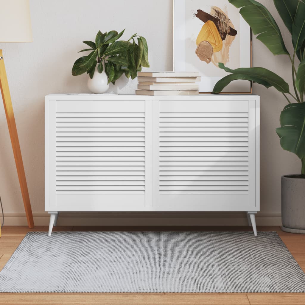 2 db fehér tömör fenyőfa lamellás szekrényajtó 61,5 x 59,4 cm