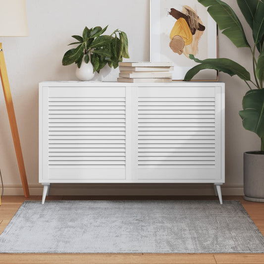 2 db fehér tömör fenyőfa lamellás szekrényajtó 61,5 x 59,4 cm