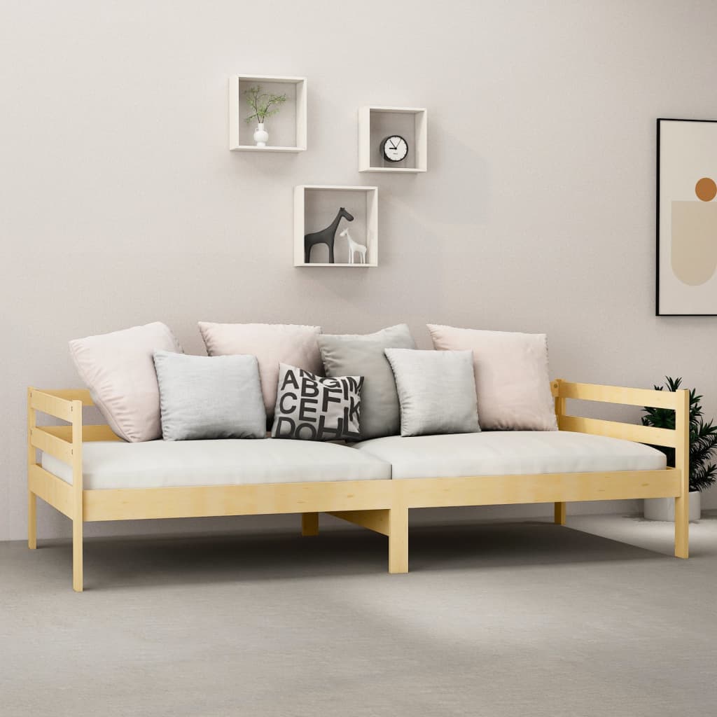 tömör fenyőfa kanapéágy 90 x 200 cm