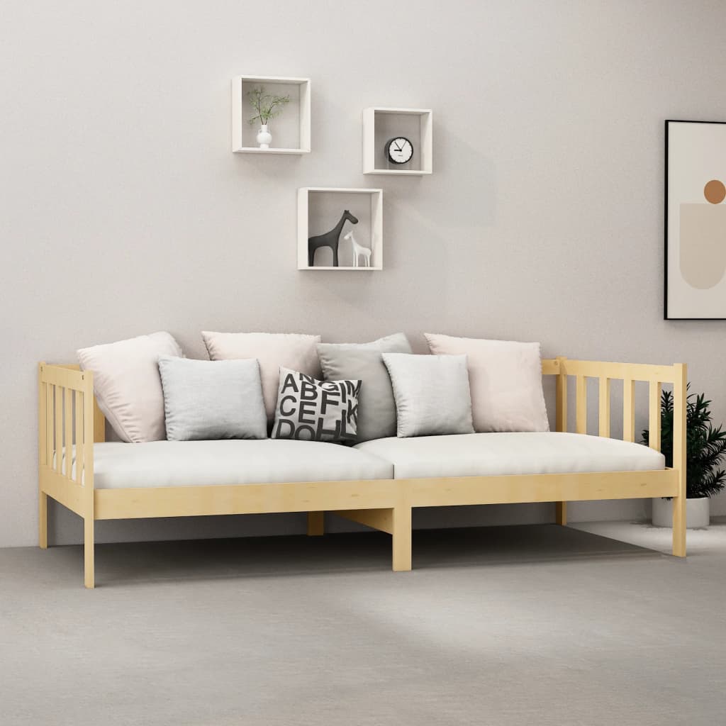 tömör fenyőfa kanapéágy 90 x 200 cm