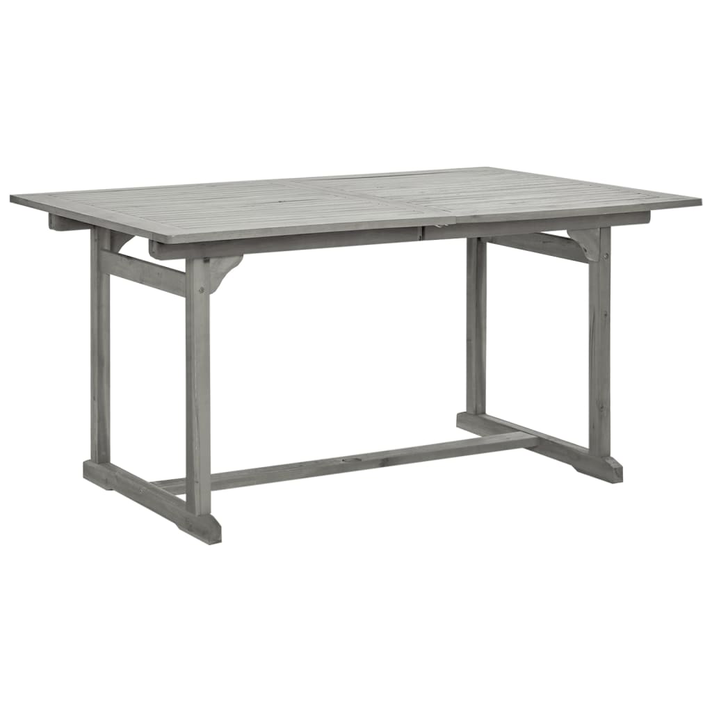 tömör akácfa kerti étkezőasztal (150-200) x 100 x 75 cm