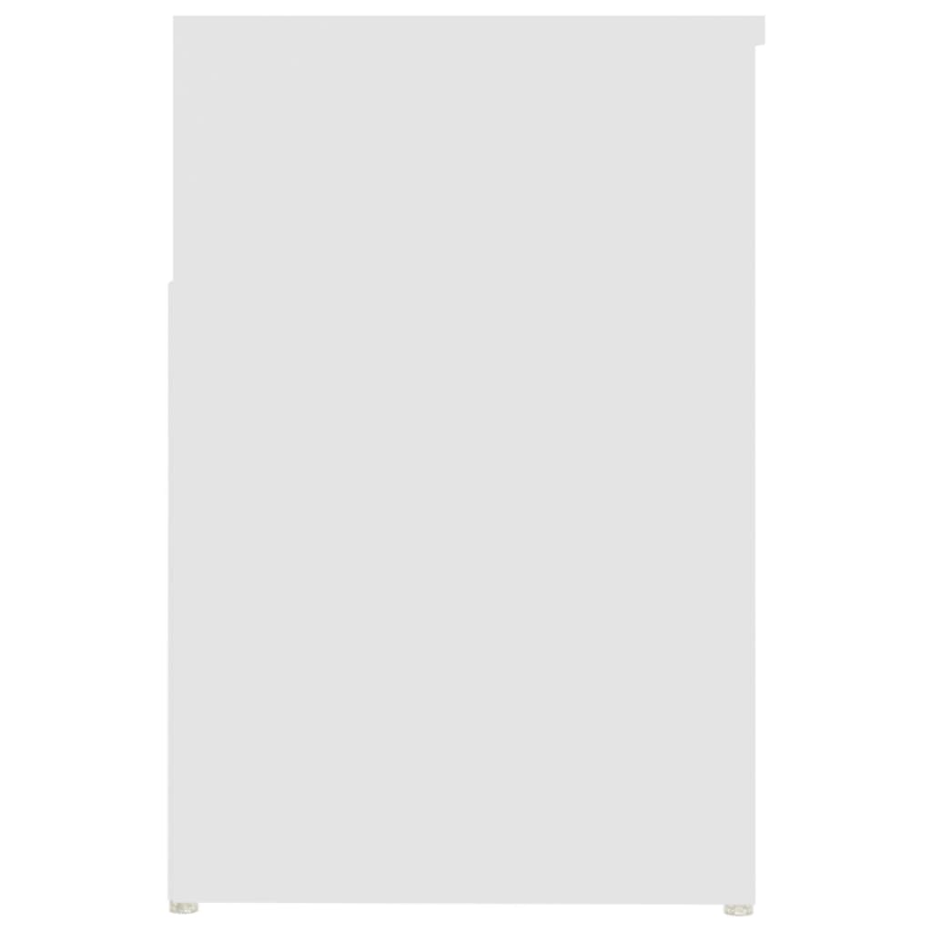 fehér szerelt fa cipőtároló pad 80 x 30 x 45 cm