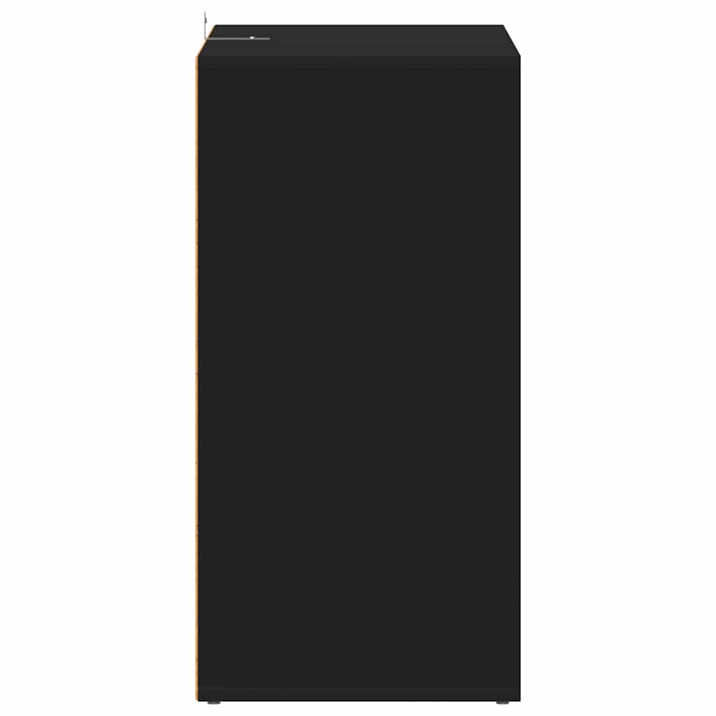 vidaX fekete szerelt fa cipősszekrény 60 x 35 x 70 cm