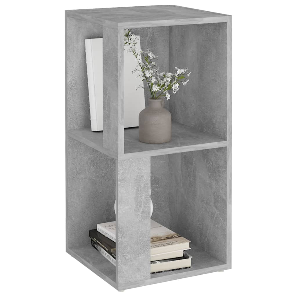 betonszürke szerelt fa sarokszekrény 33 x 33 x 67 cm