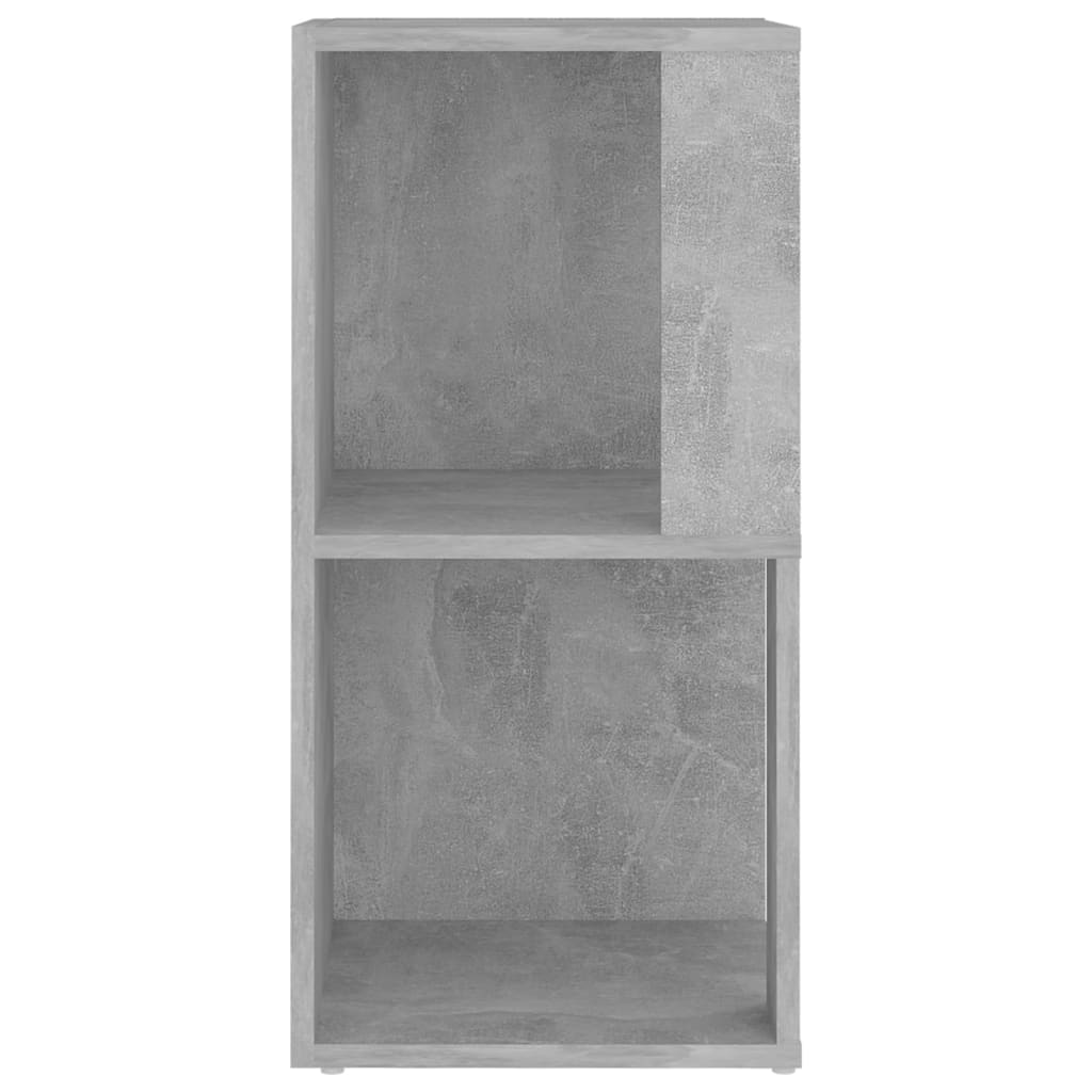 betonszürke szerelt fa sarokszekrény 33 x 33 x 67 cm