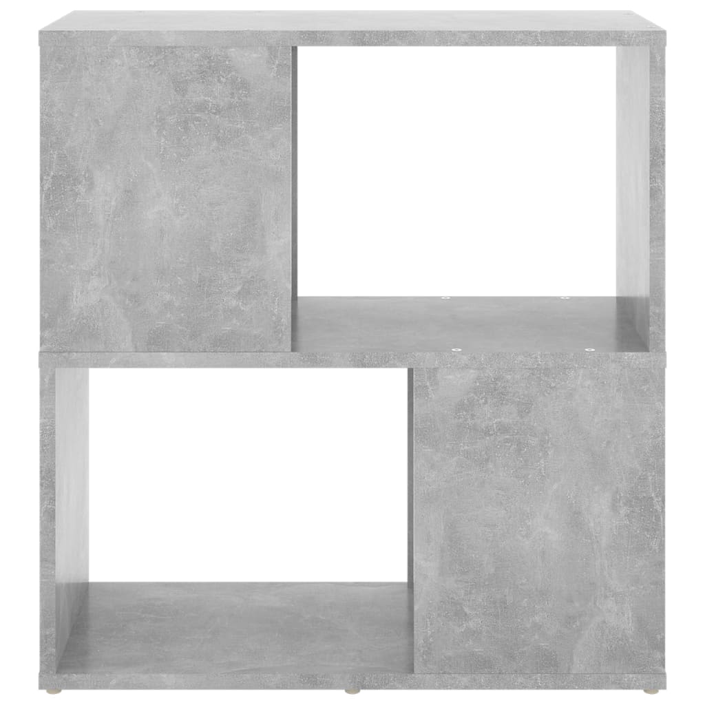 betonszürke szerelt fa könyvszekrény 60 x 24 x 63 cm