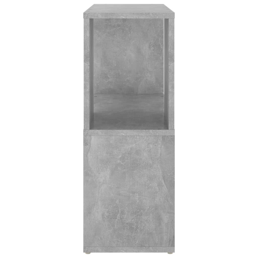 betonszürke szerelt fa könyvszekrény 60 x 24 x 63 cm