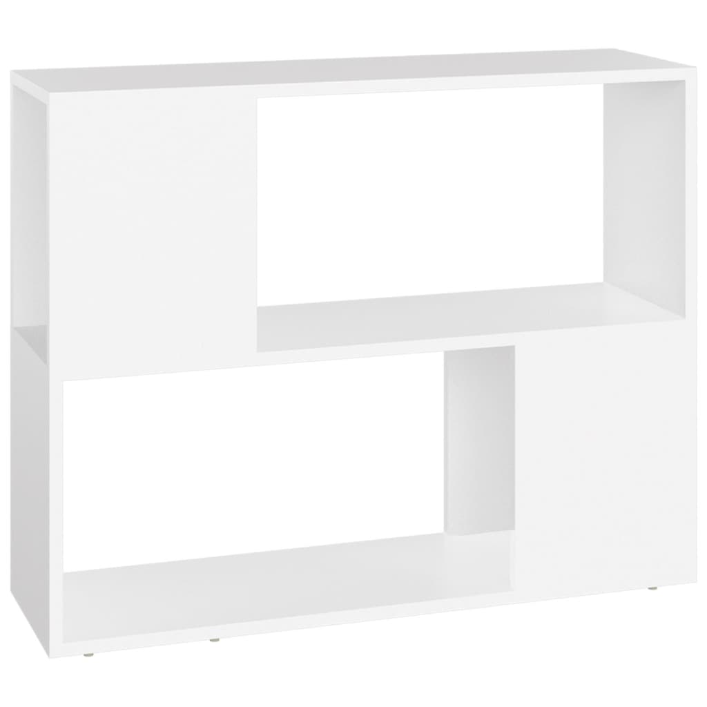 fehér szerelt fa TV-szekrény 80 x 24 x 63 cm