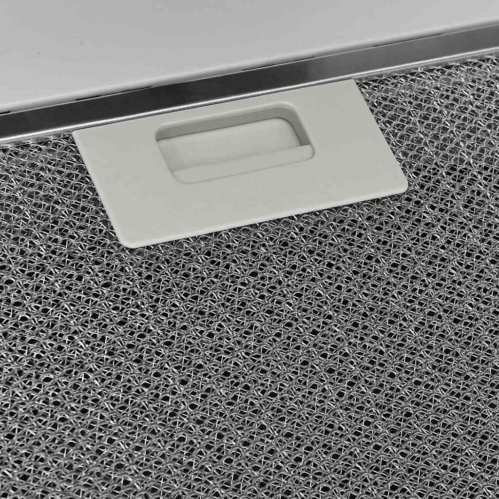 fehér acél és edzett üveg fali páraelszívó 60 cm