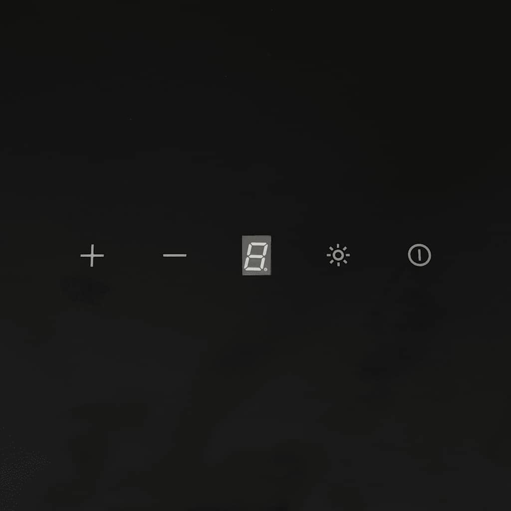 fekete acél és edzett üveg fali páraelszívó 60 cm