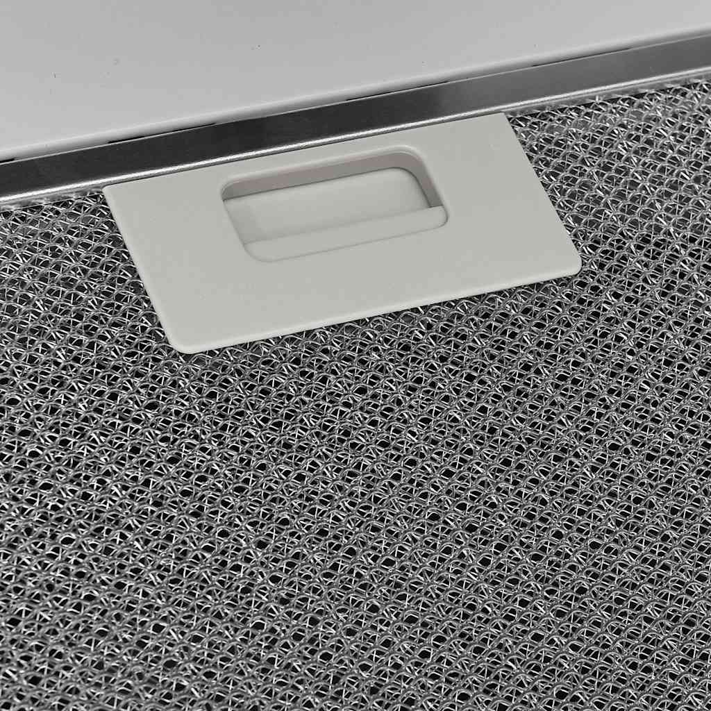 fehér acél és edzett üveg fali páraelszívó 60 cm