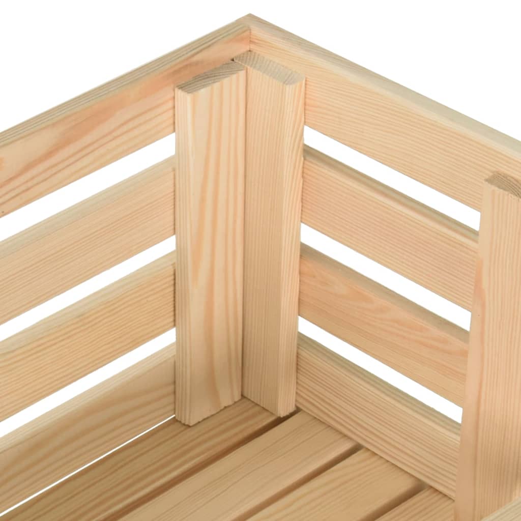 tömör fenyőfa zöldséges kocsi 37 x 30 x 80 cm