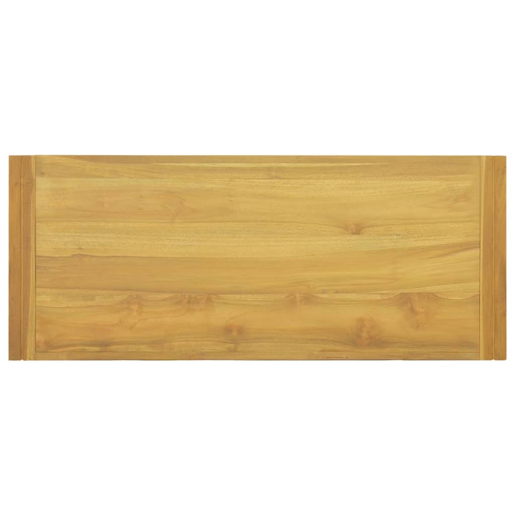 tömör tíkfa falra szerelhető fürdőszobaszekrény 110x45x35 cm