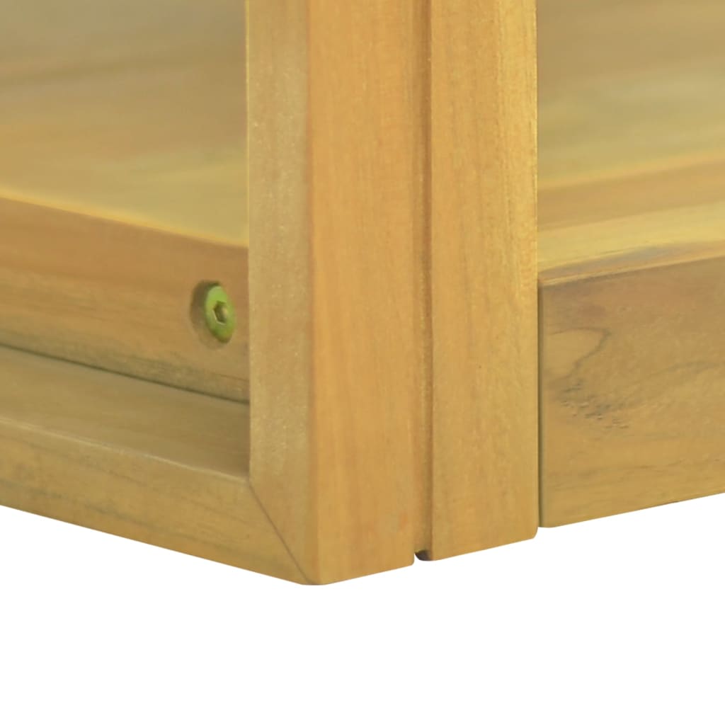 tömör tíkfa falra szerelhető fürdőszobaszekrény 110x45x35 cm