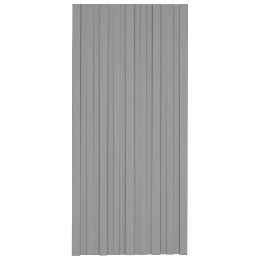 36 db szürke horganyzott acél tetőpanel 100 x 45 cm