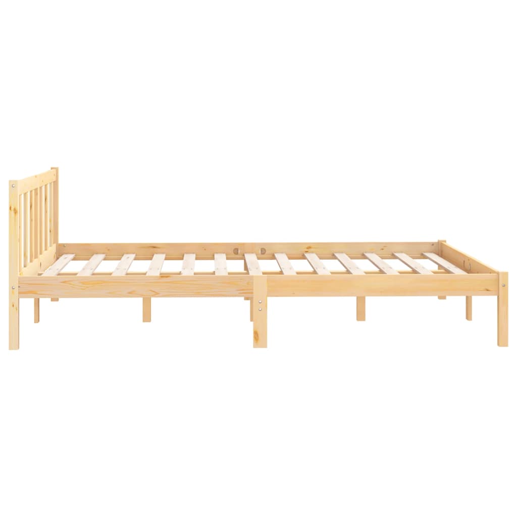 King Size tömör fenyőfa ágykeret 150 x 200 cm
