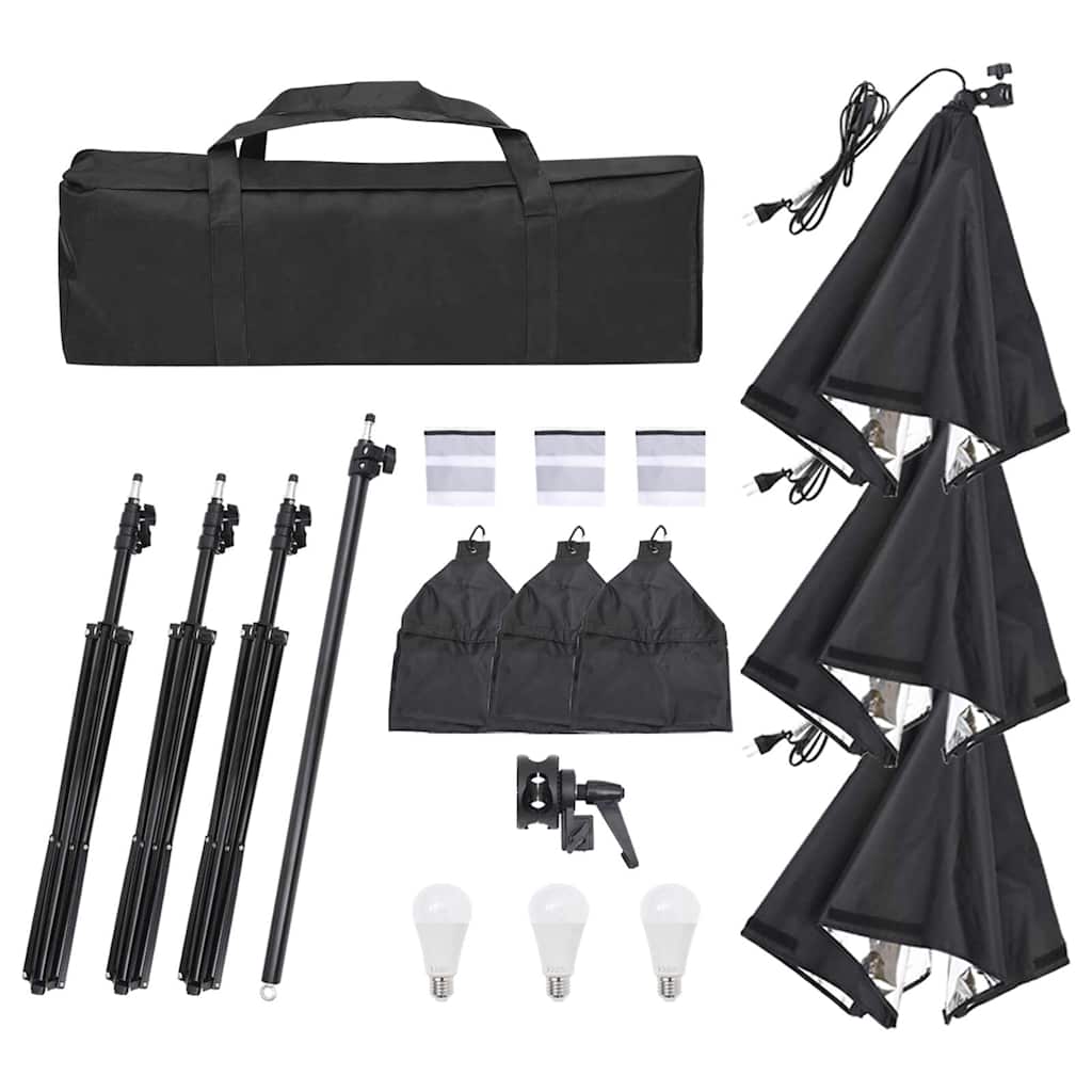 stúdiólámpaszett háromlábú állvánnyal és softbox-szal