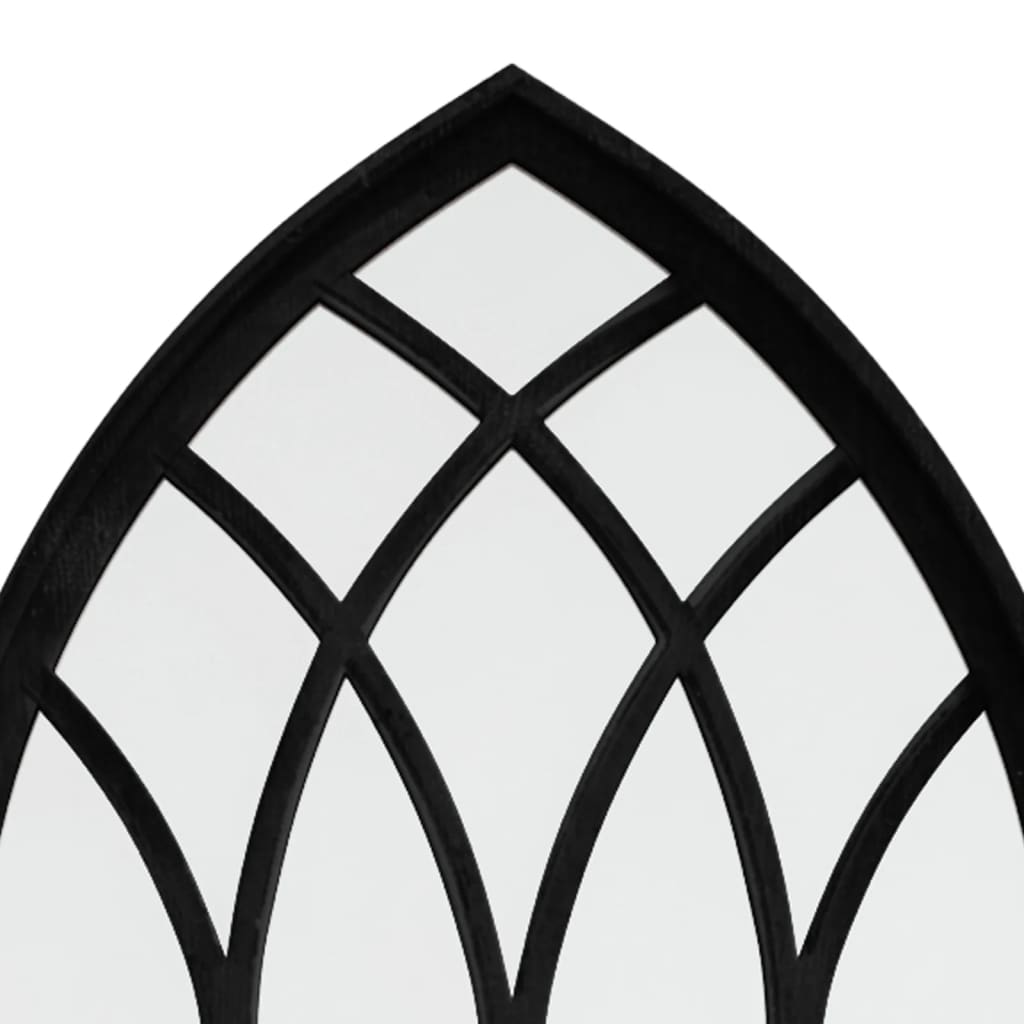 fekete vas tükör beltéri használatra 100 x 45 cm