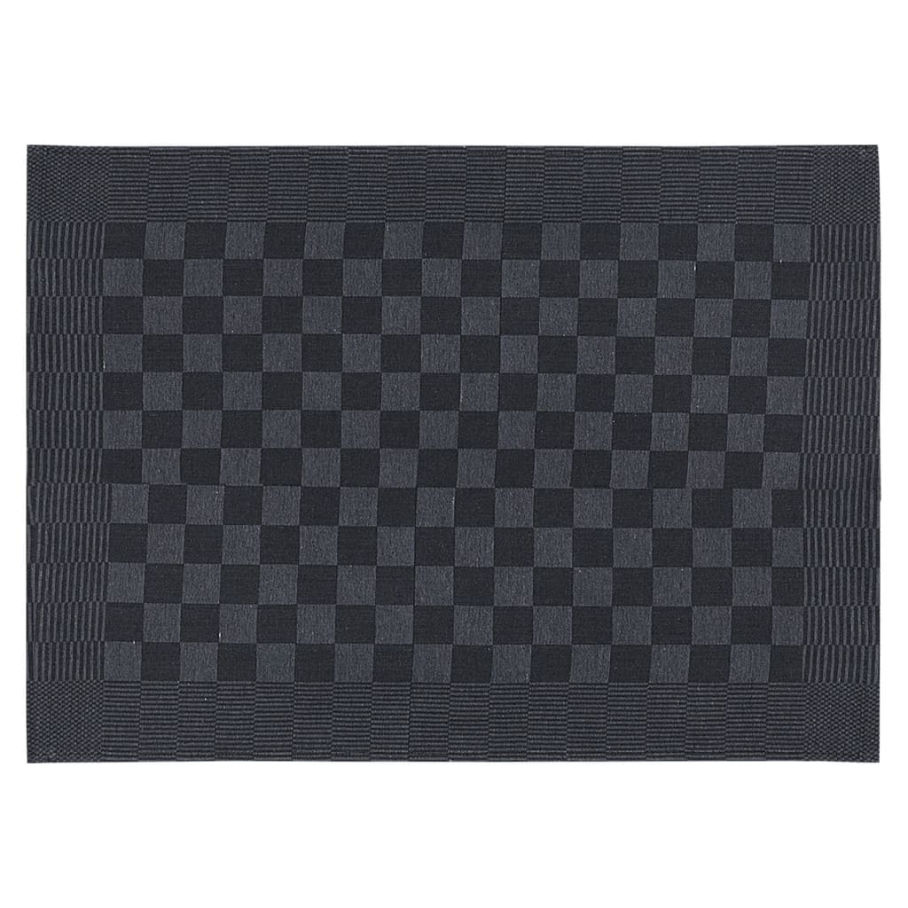 10 db fekete-szürke pamut konyhai törölköző 50 x 70 cm