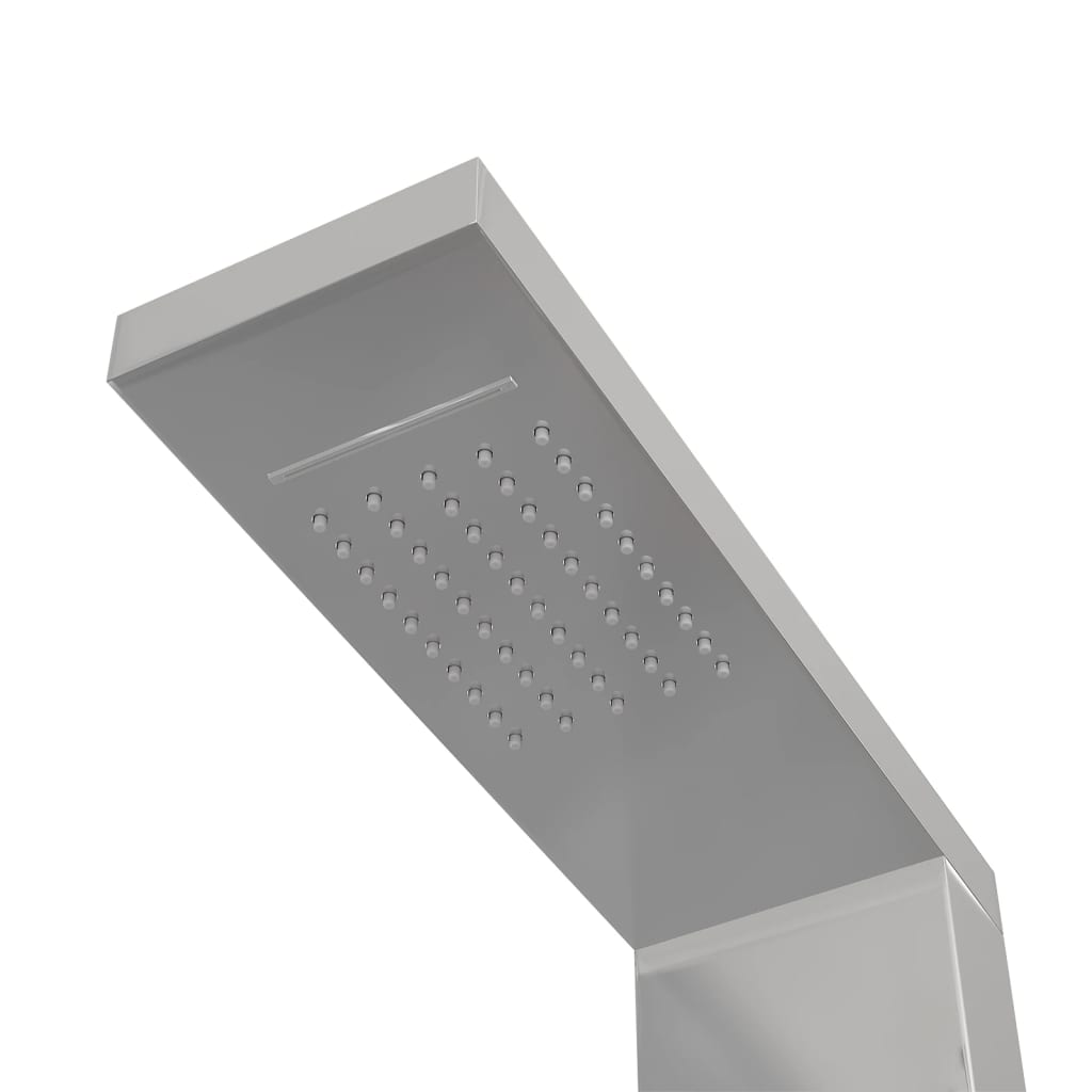 rozsdamentes acél szögletes zuhanypanelrendszer