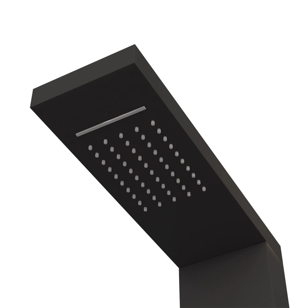 fekete alumínium zuhanypanelrendszer