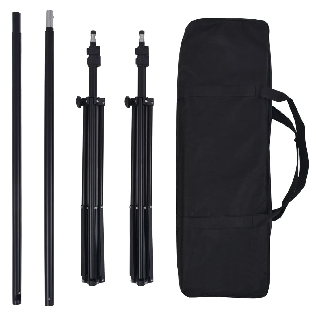 fotóstúdió-felszerelés lámpákkal, háttérrel és reflektorral