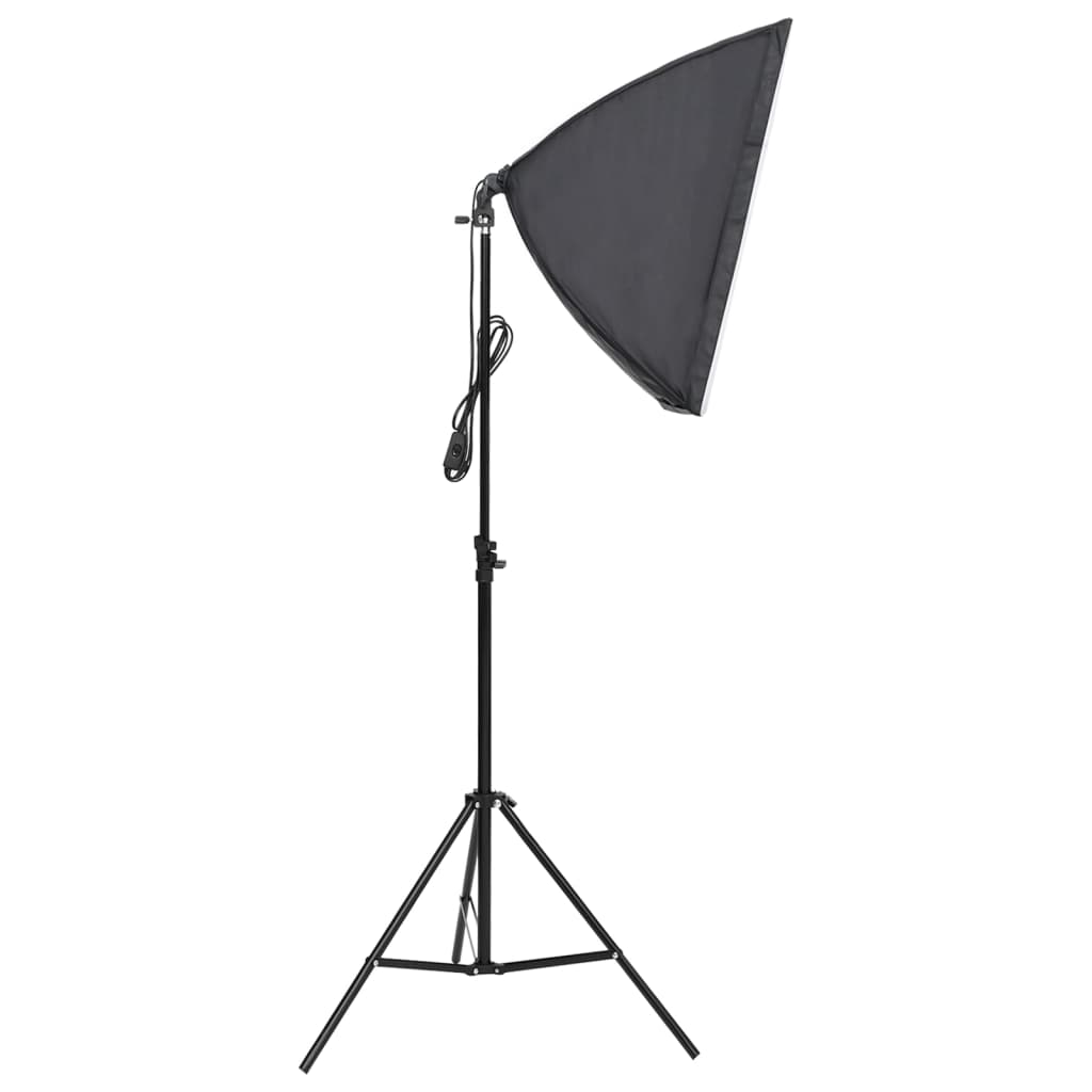 fotóstúdiószett softbox lámpával, háttérrel és reflektorral