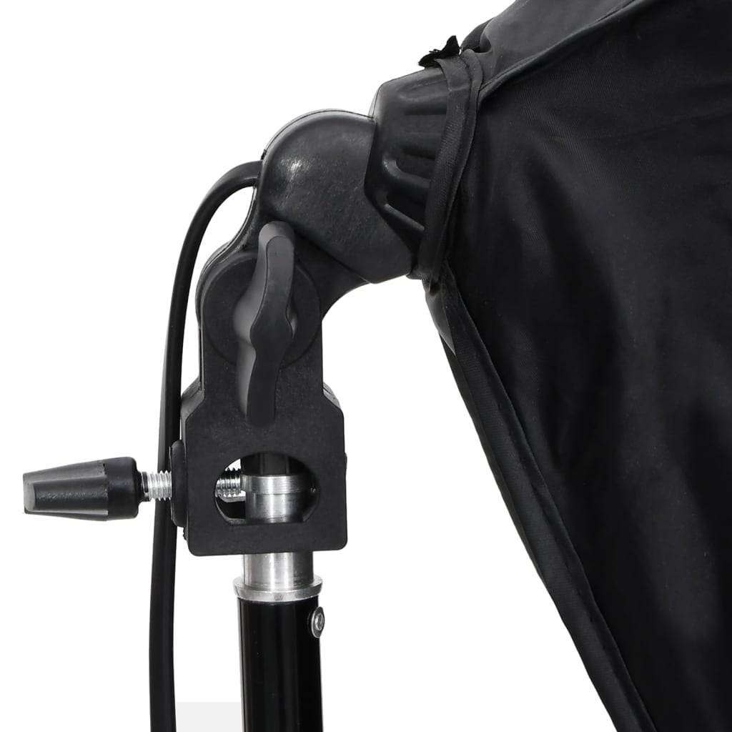 fotóstúdiószett softbox lámpával, háttérrel és reflektorral