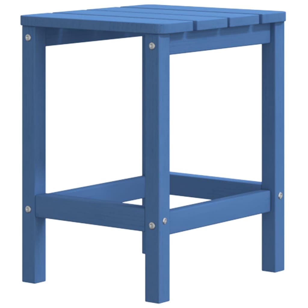 vízkék HDPE kerti Adirondack asztal 38 x 38 x 46 cm