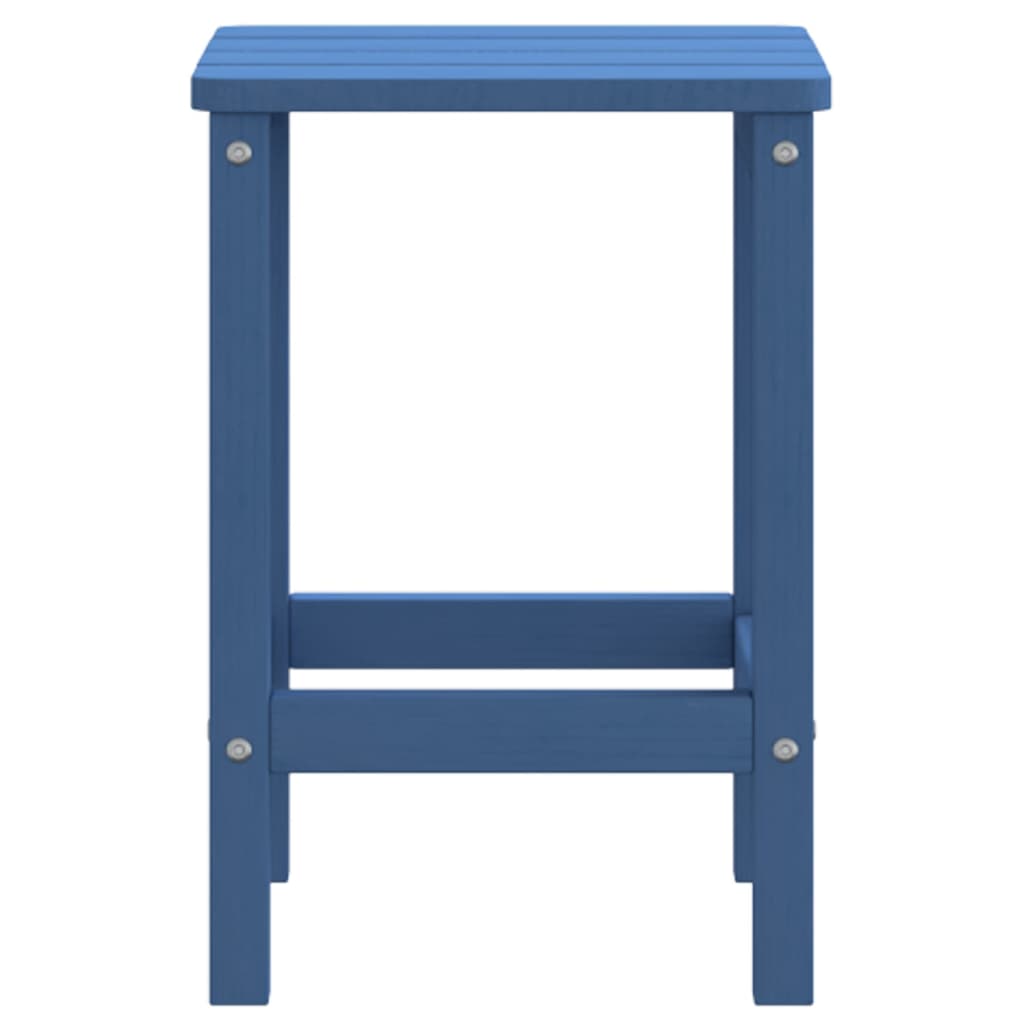 vízkék HDPE kerti Adirondack asztal 38 x 38 x 46 cm
