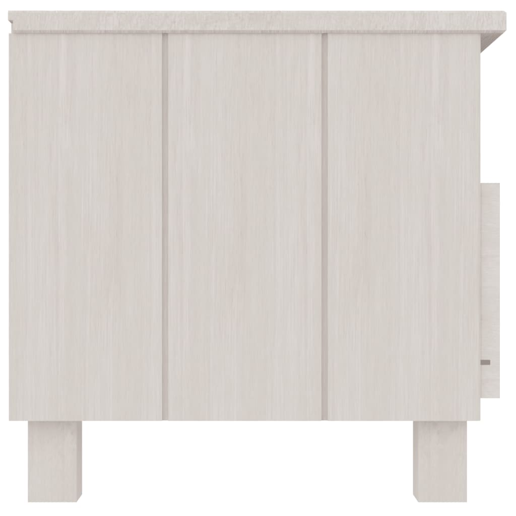 HAMAR fehér tömör fenyőfa TV-szekrény 106 x 40 x 40 cm