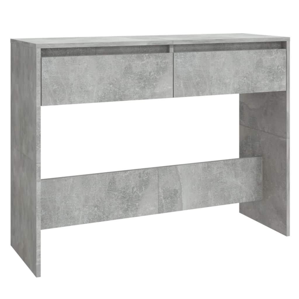 betonszürke szerelt fa dohányzóasztal 100x35x76,5 cm