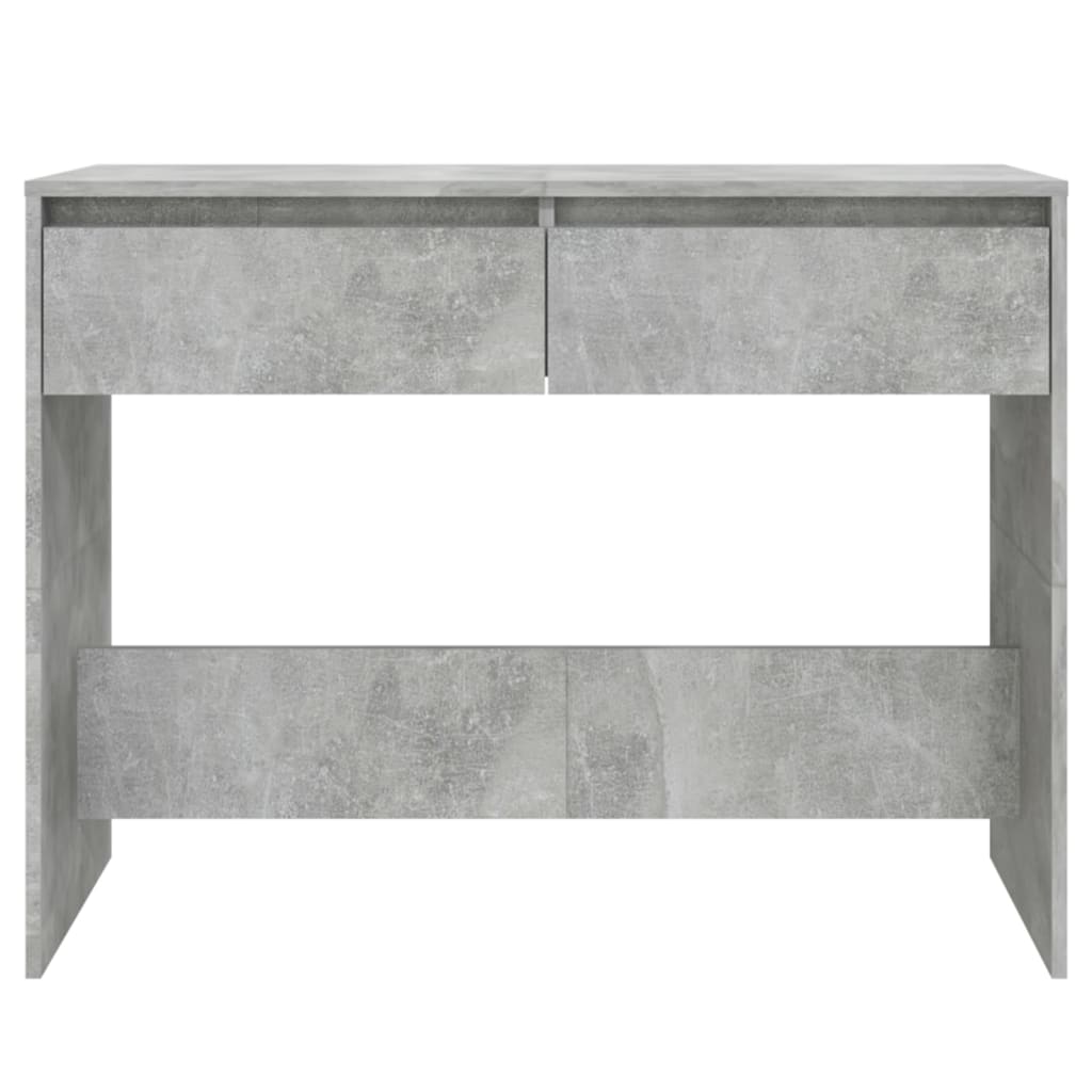 betonszürke szerelt fa dohányzóasztal 100x35x76,5 cm