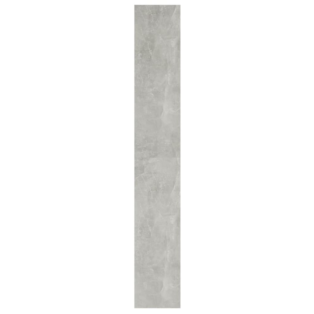 betonszürke térelválasztó könyvszekrény 40 x 30 x 198 cm