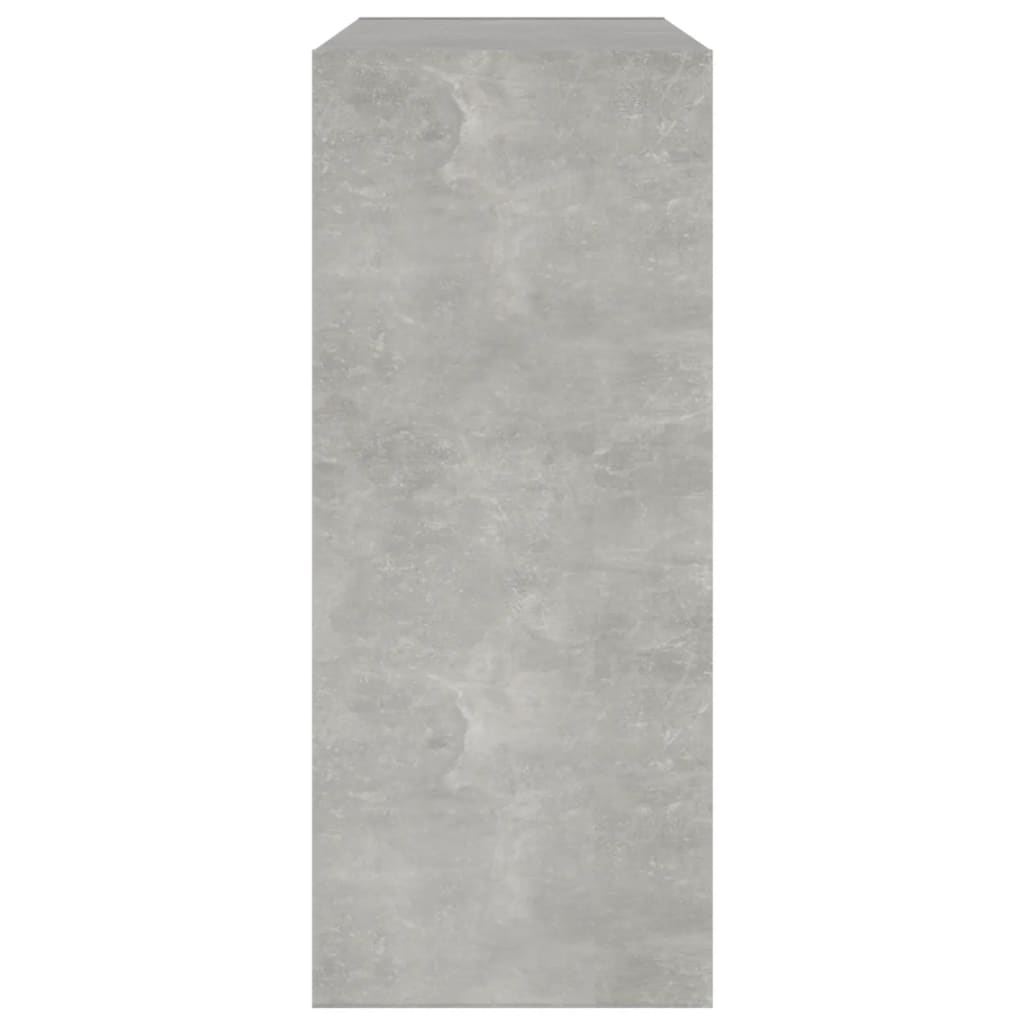 betonszürke térelválasztó könyvszekrény 80 x 30 x 72 cm